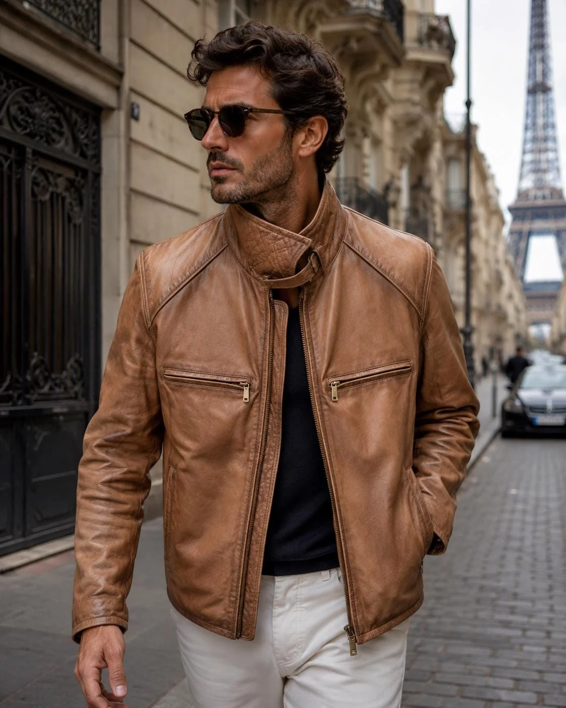Машка кожна јакна MASSIMO DUTTI - 1